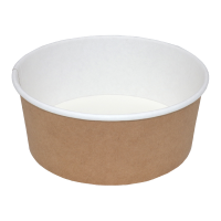 Контейнер салатник круглый 750мл d150мм крафт (крышка 453586, 460625) 50/300