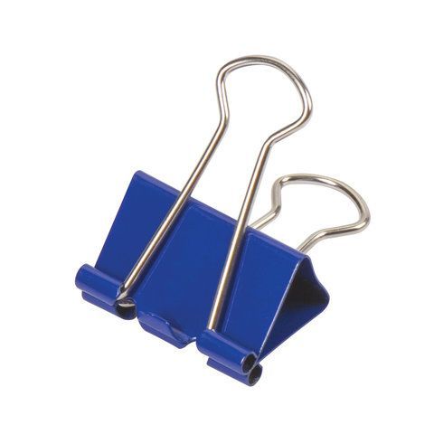 Зажимы для бумаг 15мм на 100л (12шт) цветные в картонной коробке BRAUBERG 1/12