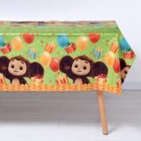 Скатерть полиэтиленовая 120х180см Чебурашка 1/50