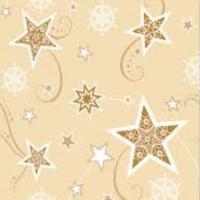 Салфетки (33х33) 3-сл Звезды на ванили (20) 1/15