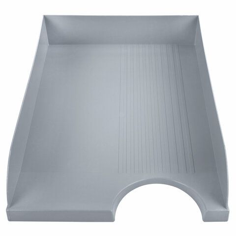 Лоток горизонтальный для бумаг 350х253х65мм серый Standard Brauberg 1/20