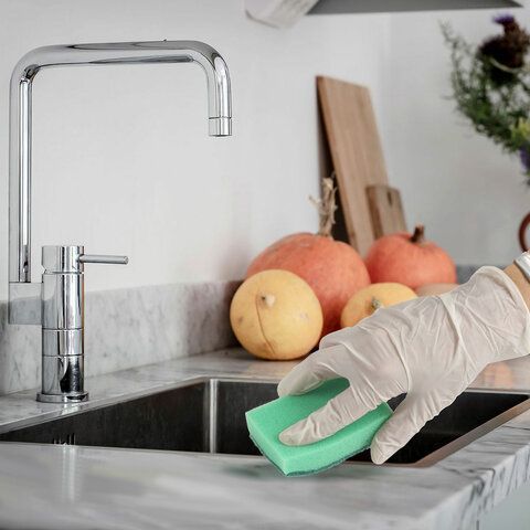 Губка для посуды макси (5шт) 96х64х27мм ЛАЙМА MAXI 1/72