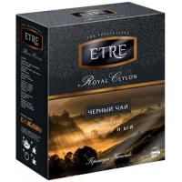 Продукты, Чай «Etre» черный цейлонский «Royal Ceylon», 100 пакетиков, 200 г 1/12