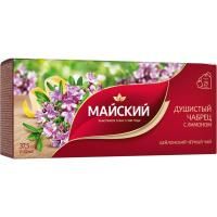 Продукты, Чай Майский черный Душистый чабрец с лимоном 25 пак 1/1 Продукты, Чай Майский черный Душистый чабрец с лимоном 25 пак 1/1