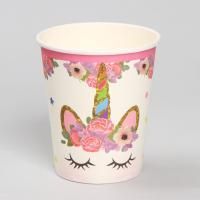 Стакан бумажный 250мл Единорог (6шт) 1/500