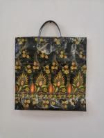 Пакет с пластмассовыми ручками (37х37+10) Сияние с карманами 10/50