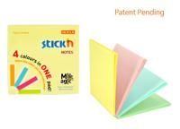 Блок самоклеящийся 76х76мм 100л ассорти Stick`n Magic 1/12 