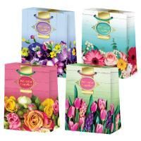 Пакет подарочный бумажный (14х20х7) ламинир Микс 4 дизайна 1/360