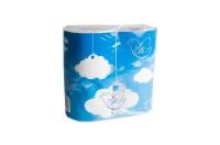 Туалетная бумага евро 2сл белая 4штх18м Лотти Облако 1/12