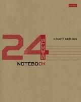 Тетрадь 24л клетка Крафт Хатбер 1/100