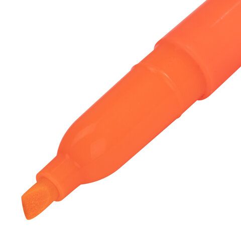 Текстмаркеры НАБОР 4шт 1-3мм скошенный наконечник (лим,зел,роз,оранж) STAFF 1/24/288