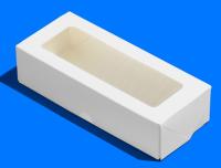 Контейнер бумажный с окном 500мл 170х70х40мм белый OSQ Tabox PRO 25/500