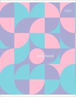 Тетрадь 48л А5 клетка скоба мелованный картон Коктейль цвета Хатбер 1/5/100