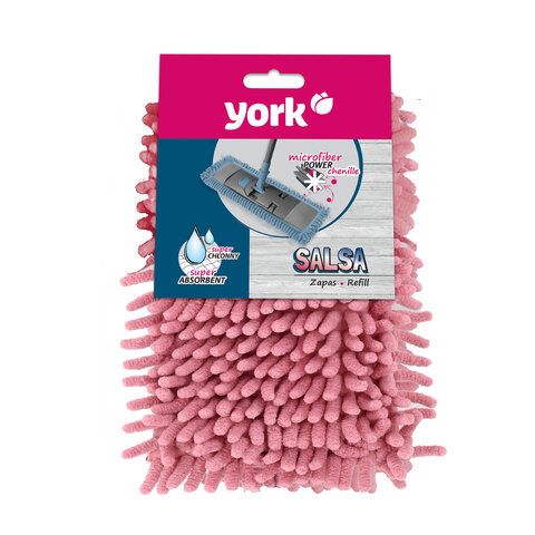 Насадка МОП плоская 42х12,5см YORK Salsa, карманы, ворсистая микрофибра1/24