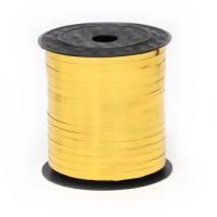 Лента упаковочная бобина 0,5см х 250м золото 1/5/60