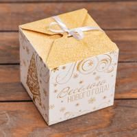 НГ Подарочная коробка 12х12х12см Мечты сбываются 1/10/300