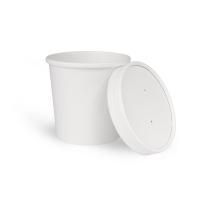 Контейнер бумажный супница 450мл d-98 Uni белый (крышка 444042, 460990) 60/600