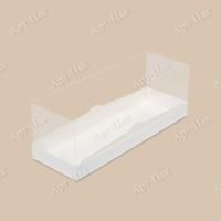 Коробка для рулета с прозр пласт крышкой 300х120х120мм белая 50/100 Коробка для рулета с прозр пласт крышкой 300х120х120мм белая 50/100