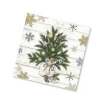 НГ Салфетки (33х33) 3-сл Чудесная елочка (20) 1/12