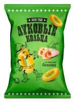Продукты, Луковые кольца Mini Free со вкусом бекона 45 г 1/24