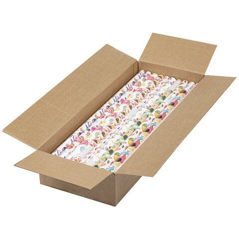 Бумага упаковочная 70х100см ЗОЛОТАЯ СКАЗКА Sweet Life ассорти 1/50