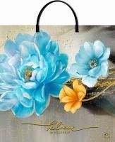 Пакет с пластмассовыми ручками (36х37)-100 Небесные Цветы Тико 10/100