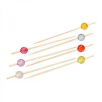 Пика для канапе Круглый кристалл 12см (100шт) 1/40 Пика для канапе Круглый кристалл 12см (100шт) 1/40