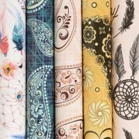 Бумага упаковочная 70х100см ЗОЛОТАЯ СКАЗКА Ethnic2  мелов 5 дизайнов 70 г/м2 1/50