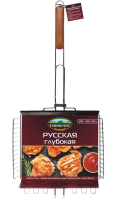 Решетка для барбекю глубокая Русская 29х22х5см Пикничок 1/10