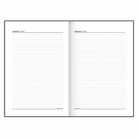 Ежедневник А5 145х215мм 160л недатир обл. бумвинил, синий BRAUBERG 1/16