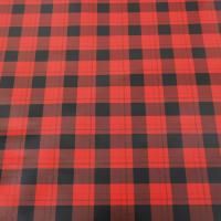 Бумага упаковочная 70х100см 70 г/м2 глянц Красный принт 10/90 