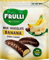 Продукты, Конфеты «OZera» конфеты Frulli суфле банана в шоколаде 125 г 1/1