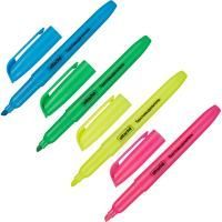 Текстмаркеры НАБОР 4шт 1-3,9мм ассорти ATTACHE 1/24/288