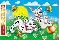 Пазл детский 12 элементов в рамке Ассорти 1/20