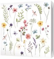 Салфетки (33х33) 3-сл Полевые цветы (20) 1/15 