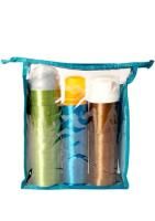 Косметичка ПВХ  21x6x18см на молнии прозрачная 1/10