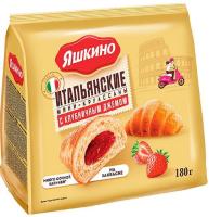 Продукты, Яшкино Круассаны мини с вар.сгущ. 180гр. 1/8