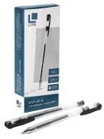 Ручка гелевая черная 0,5мм LITE 1/24