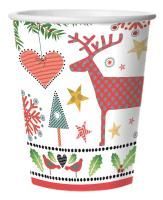 НГ Стакан бумажный 250мл Зимняя фантазия 6шт 1/80