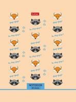 Бизнес-блокнот 80л А6 93x142мм клетка тв обложка Фырфыр и КО Хатбер 1/36