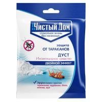 Средство от тараканов, мух, блох, клопов и муравьев Дуст Чистый дом 50г 1/100