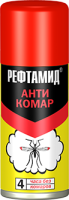Репеллент аэрозоль от комаров, клещей и мошек Рефтамид 100мл  Сибиар 1/15