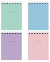Блокнот 40л А6 108х145мм клетка гребень Minimal Pastel BRAUBERG 1/6/96
