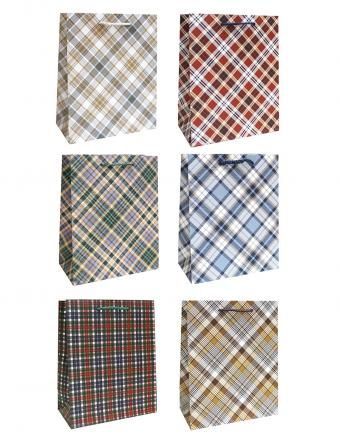 Пакет подарочный бумажный (14х20х7) ламинир Клеточка 1/20 Пакет подарочный бумажный (14х20х7) ламинир Клеточка 1/20