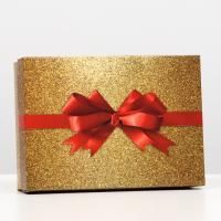 Подарочная коробка 21х15х5,7см Красный бант 1/5