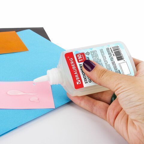 Клей канцелярский силикатный 110г BRAUBERG 1/50