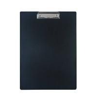 Доска-планшет с прижимом А4 1мм пластик черный Buro 1/28