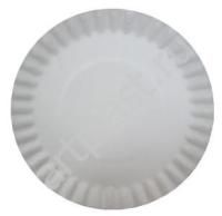 Тарелка картон d-230 белая 100/800 