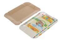 Тарелка картон (13х20) молоко крафт 100/1000