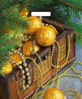 НГ Пакет с вырубной ручкой (38х45)-60 Новогодние сокровища Артпласт 25/500